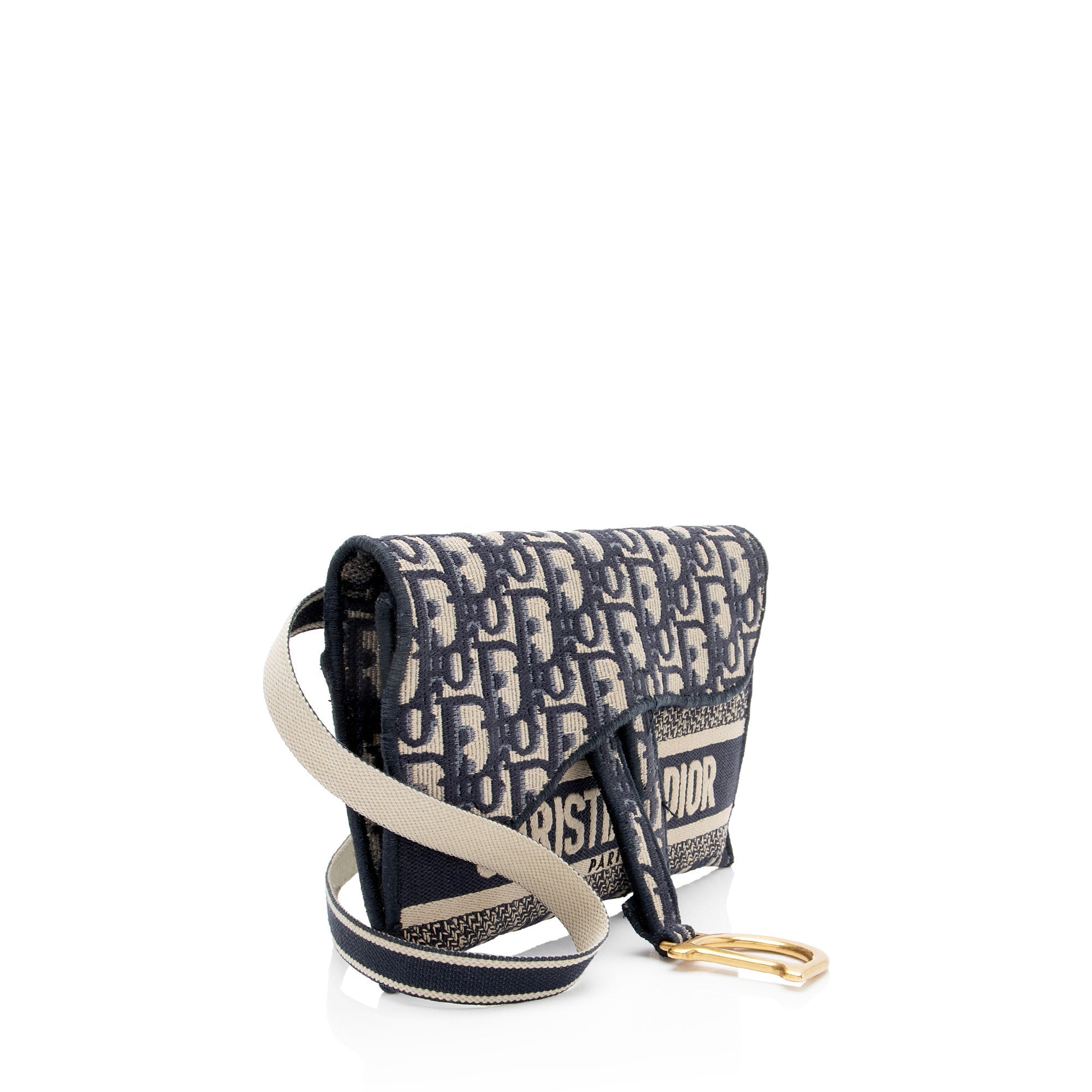 Dior Oblique Slim Saddle Pouch
