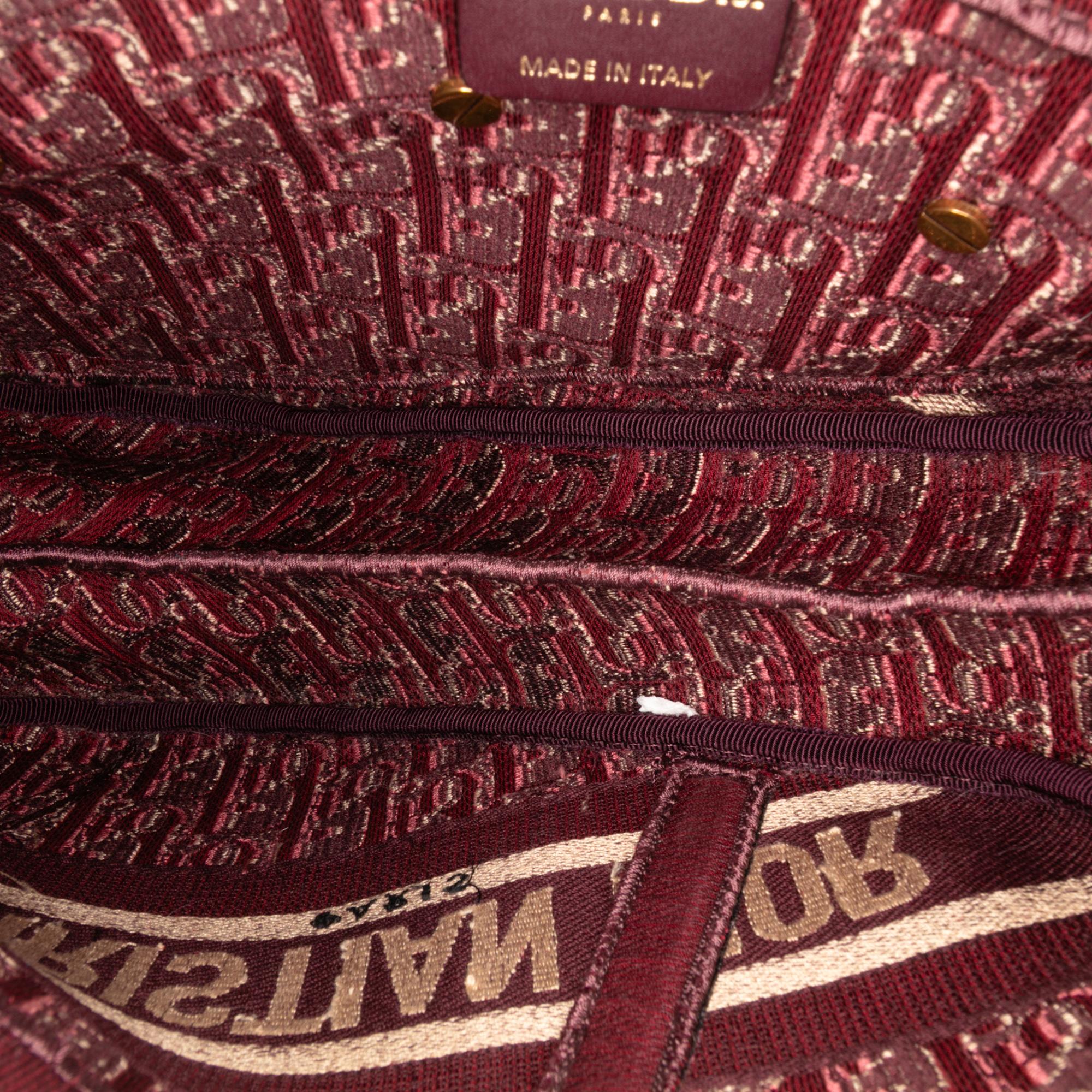 Dior Oblique Velvet Embroidered Saddle Bag