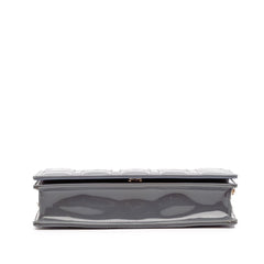 Dior Patent Cannage Lady Dior Wallet On Chain