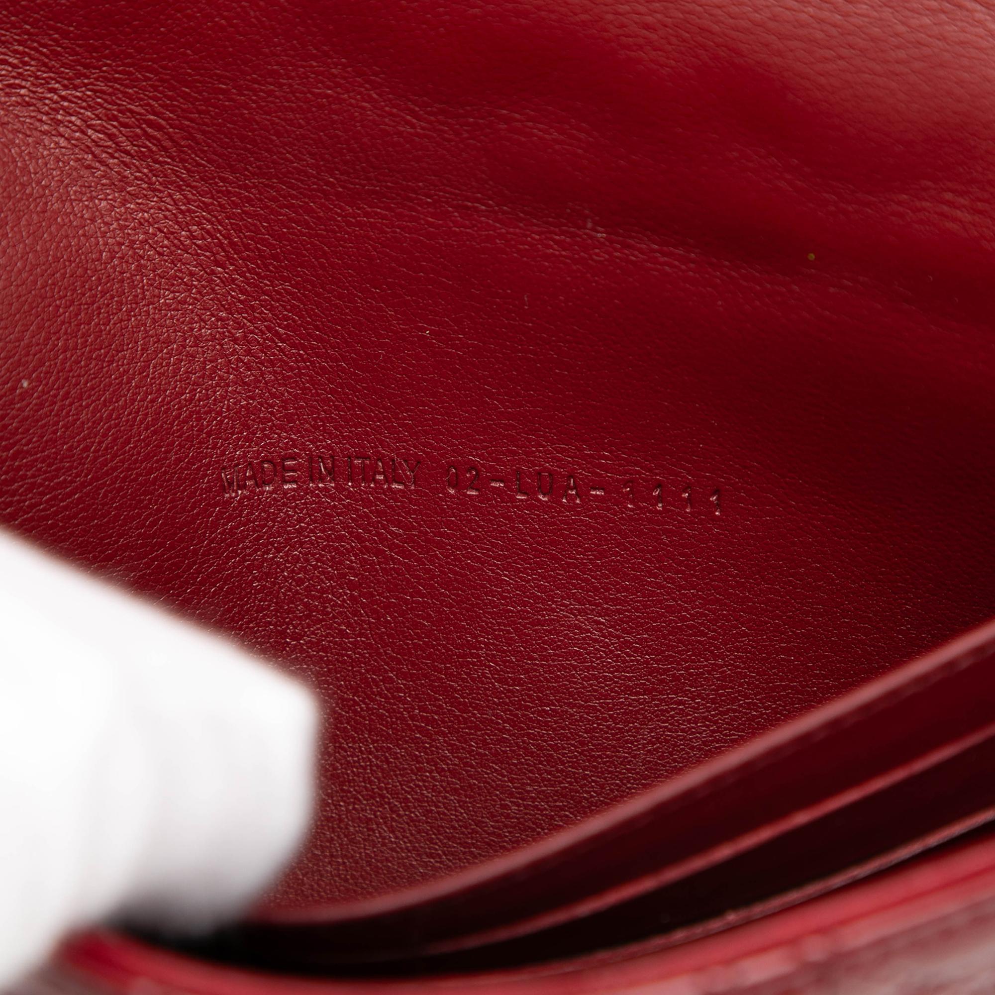 Dior Patent Cannage Lady Dior Wallet On Chain
