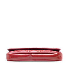 Dior Patent Cannage Lady Dior Wallet On Chain
