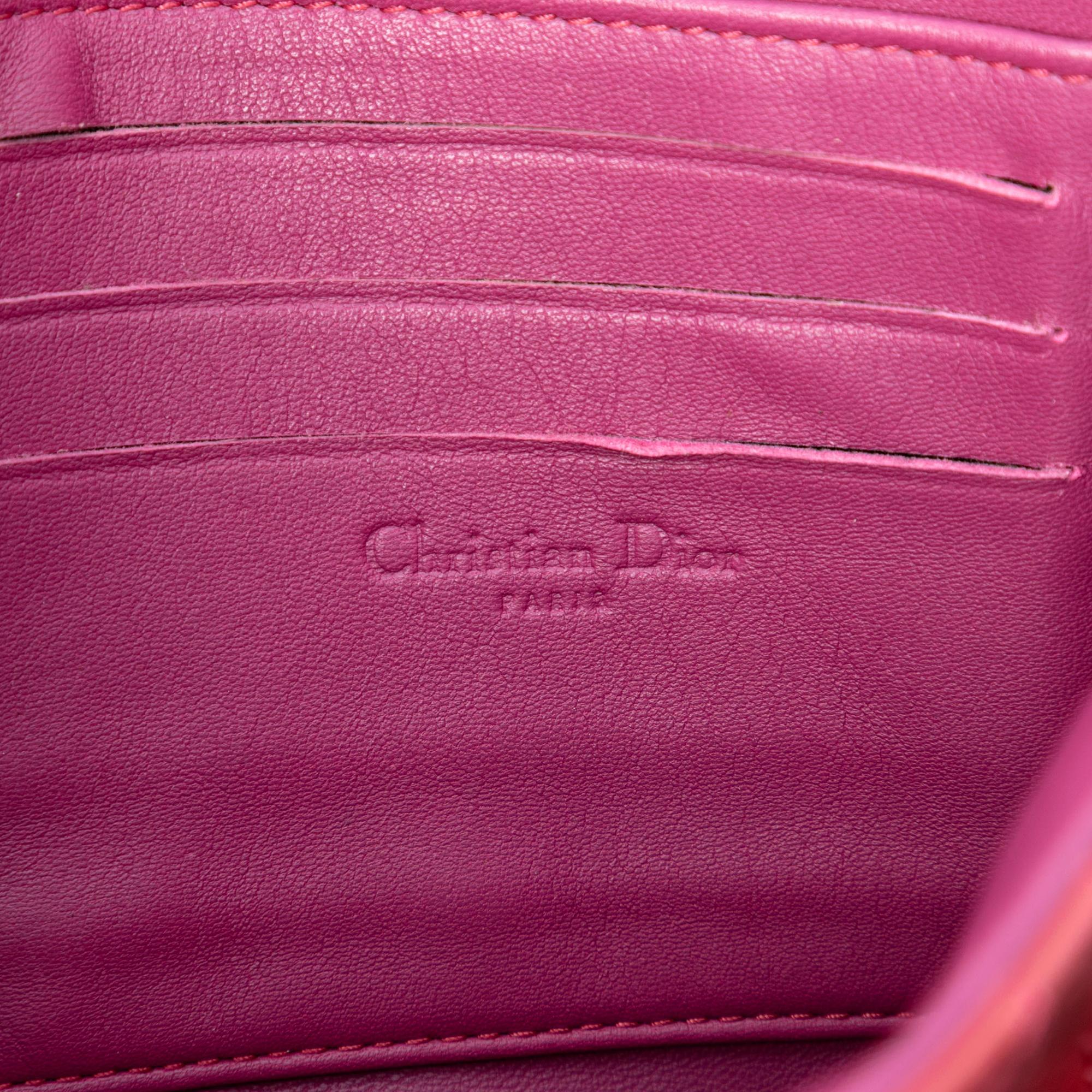 Dior Patent Cannage Lady Dior Wallet On Chain