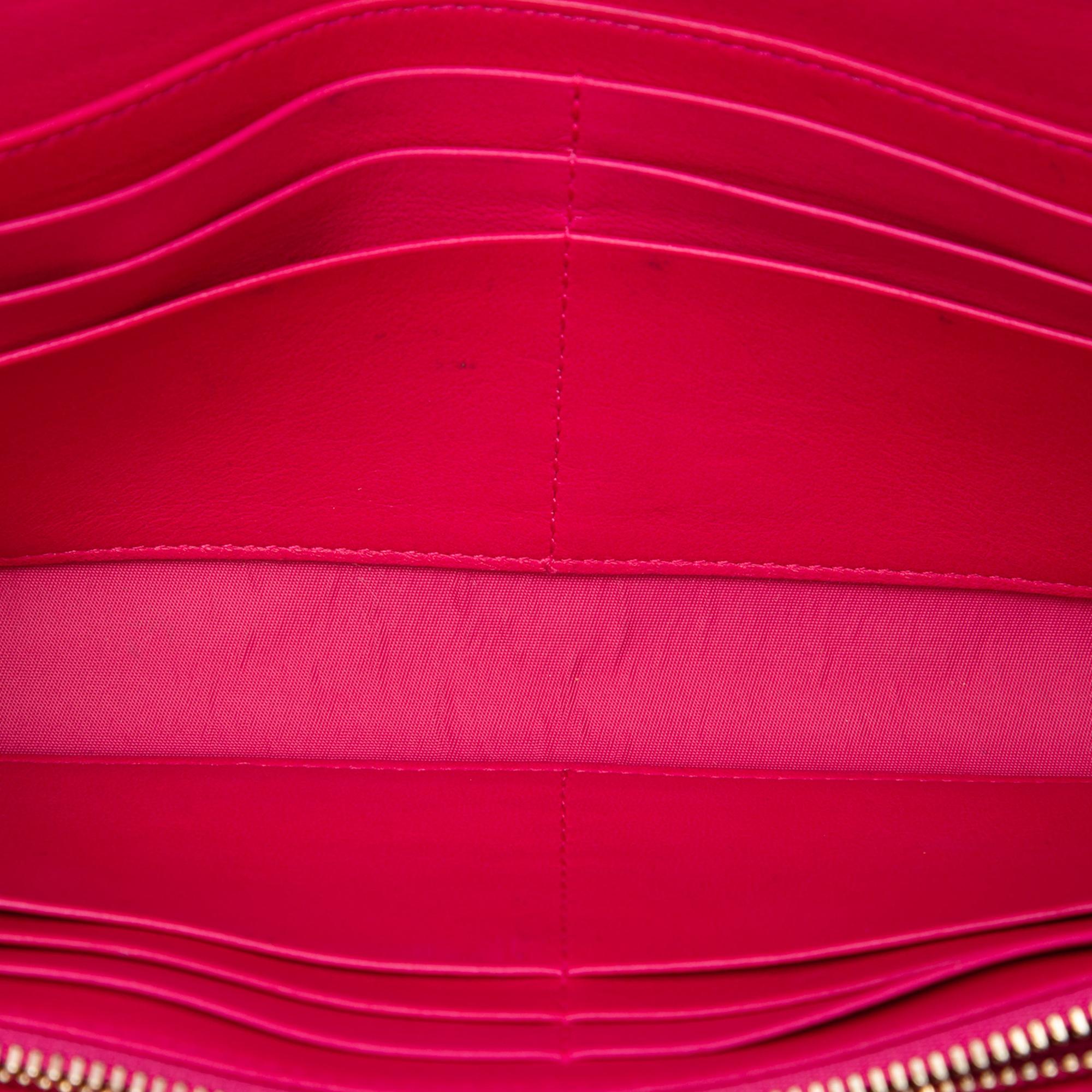 Dior Patent Cannage Lady Dior Wallet On Chain