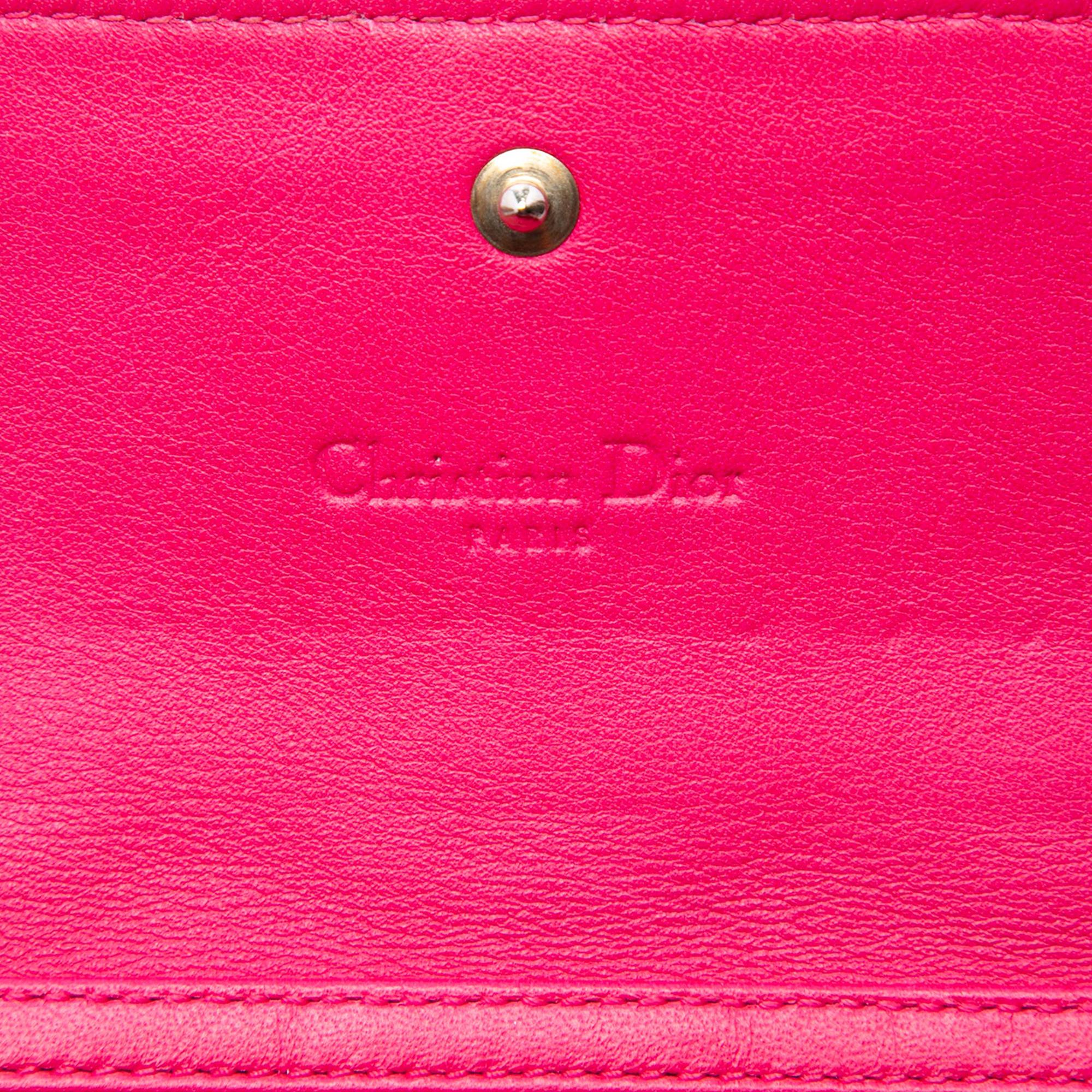 Dior Patent Cannage Lady Dior Wallet On Chain