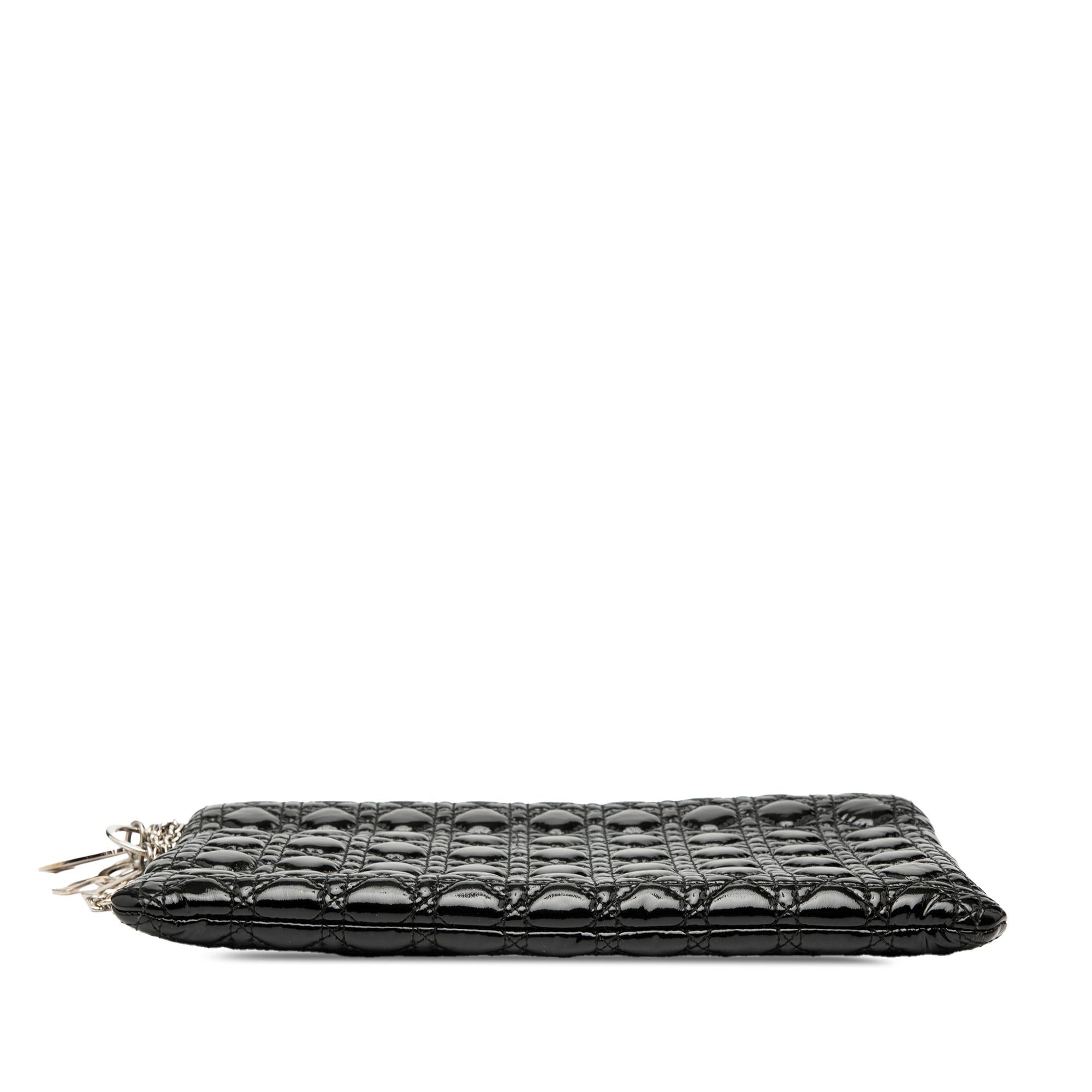 Dior Patent Cannage Panarea Clutch
