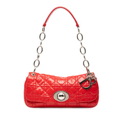 Dior Patent Cannage Rendezvous Shoulder Bag