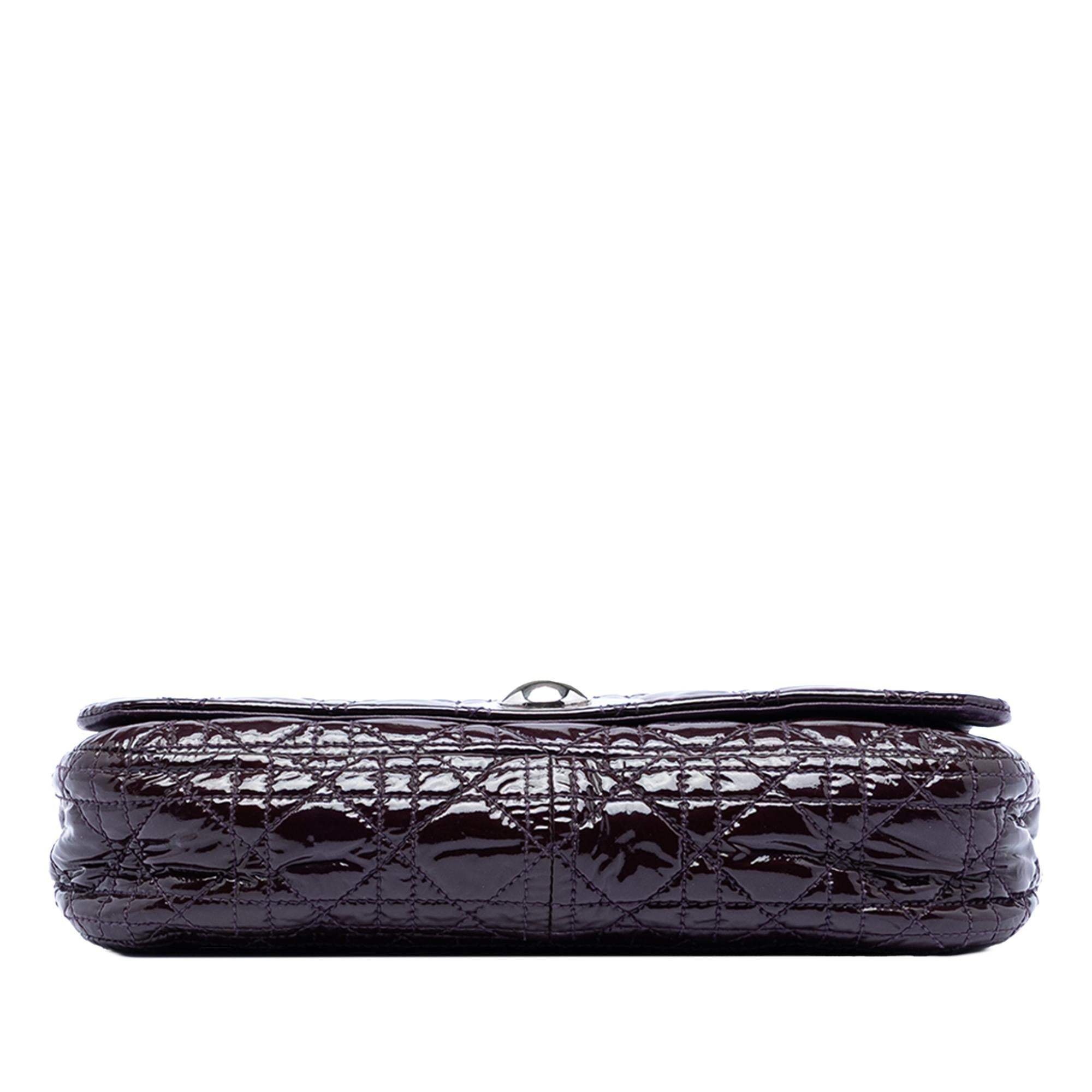 Dior Patent Cannage Rendezvous Shoulder Bag