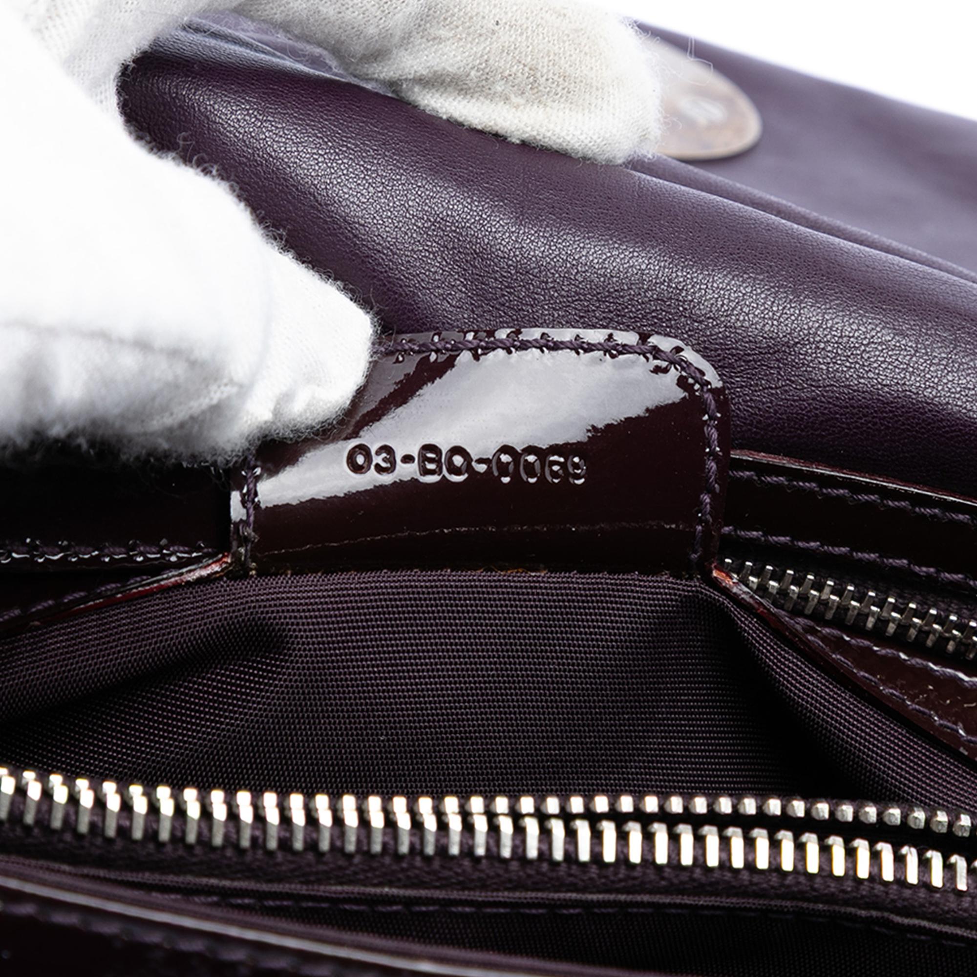 Dior Patent Cannage Rendezvous Shoulder Bag