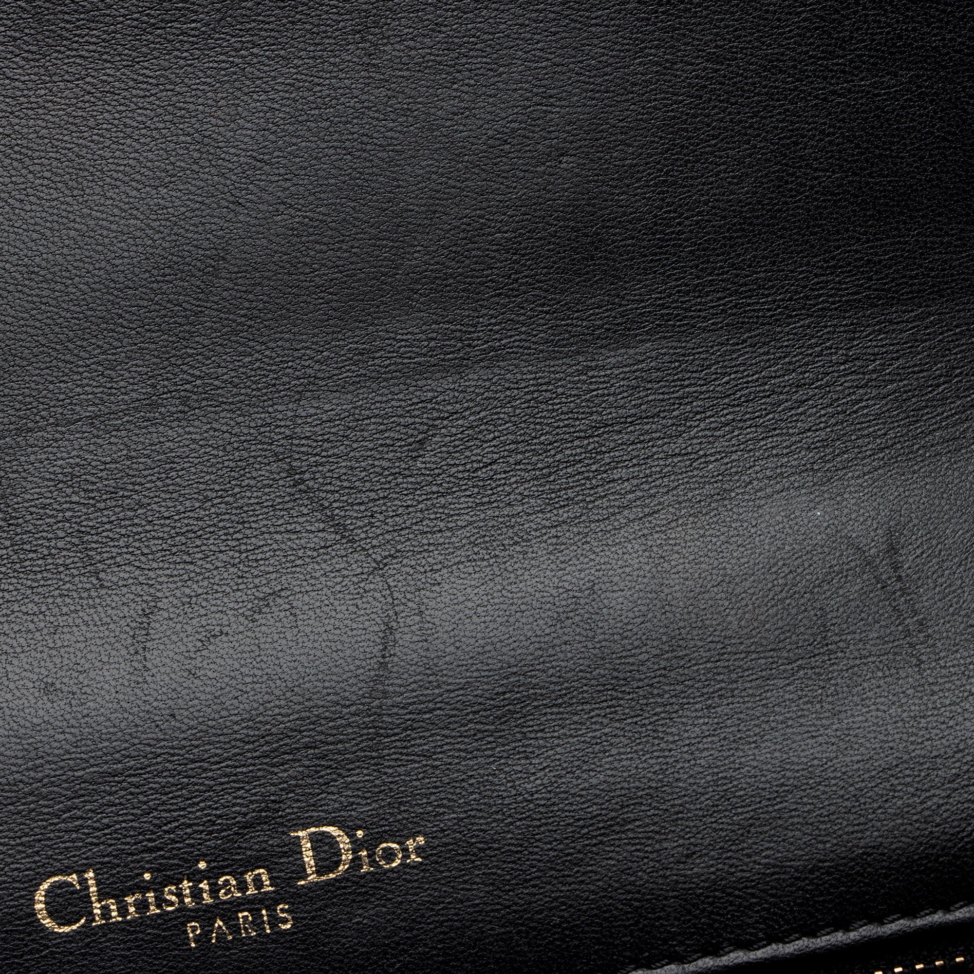 Dior Patent Leather Studded Diorama Small Shoulder Bag