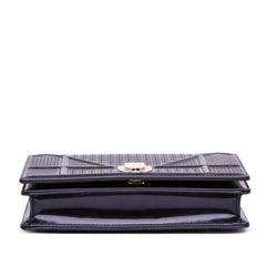 Dior Patent Microcannage Diorama Wallet on Chain