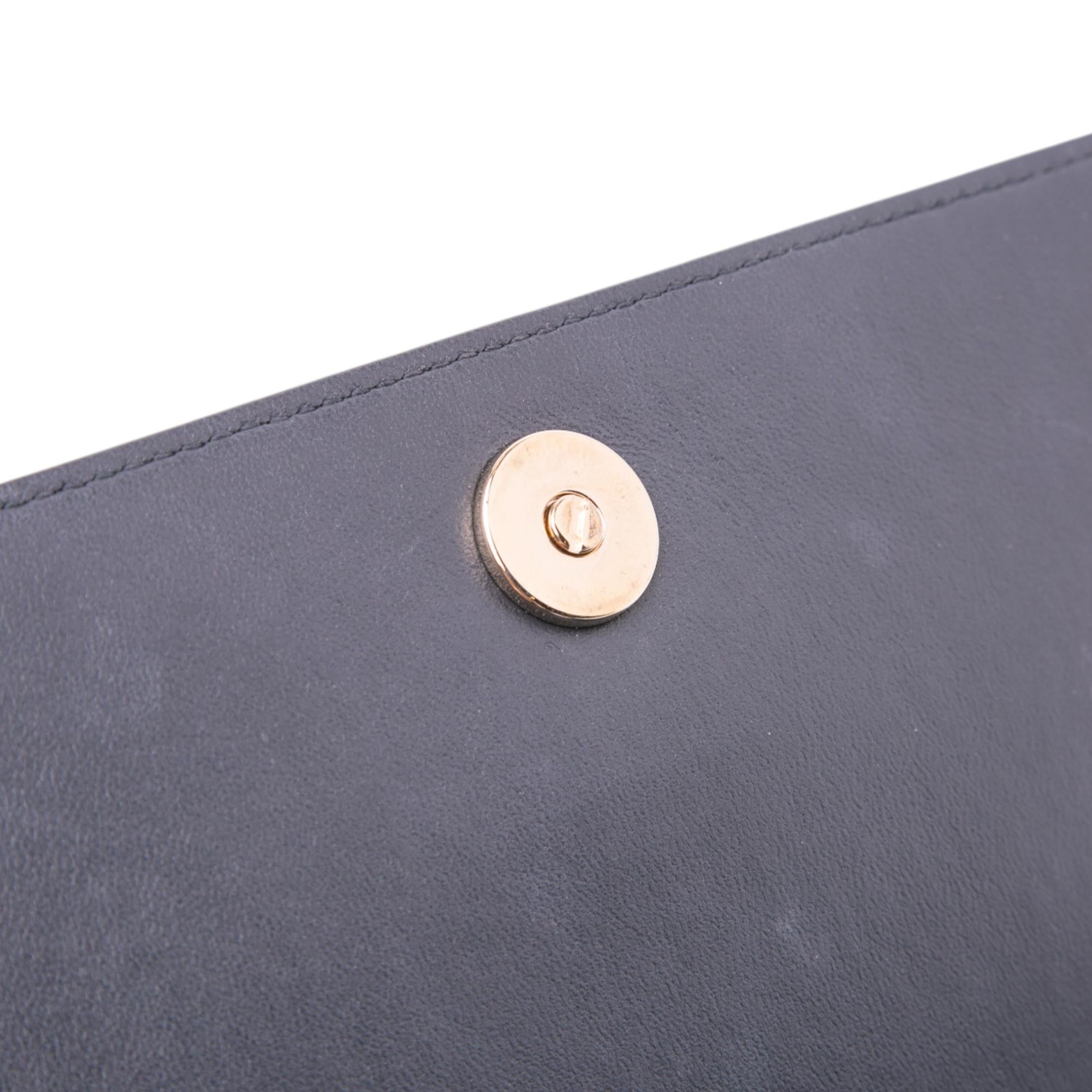 Dior Patent Microcannage Diorama Wallet on Chain