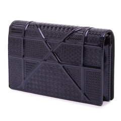 Dior Patent Microcannage Diorama Wallet on Chain