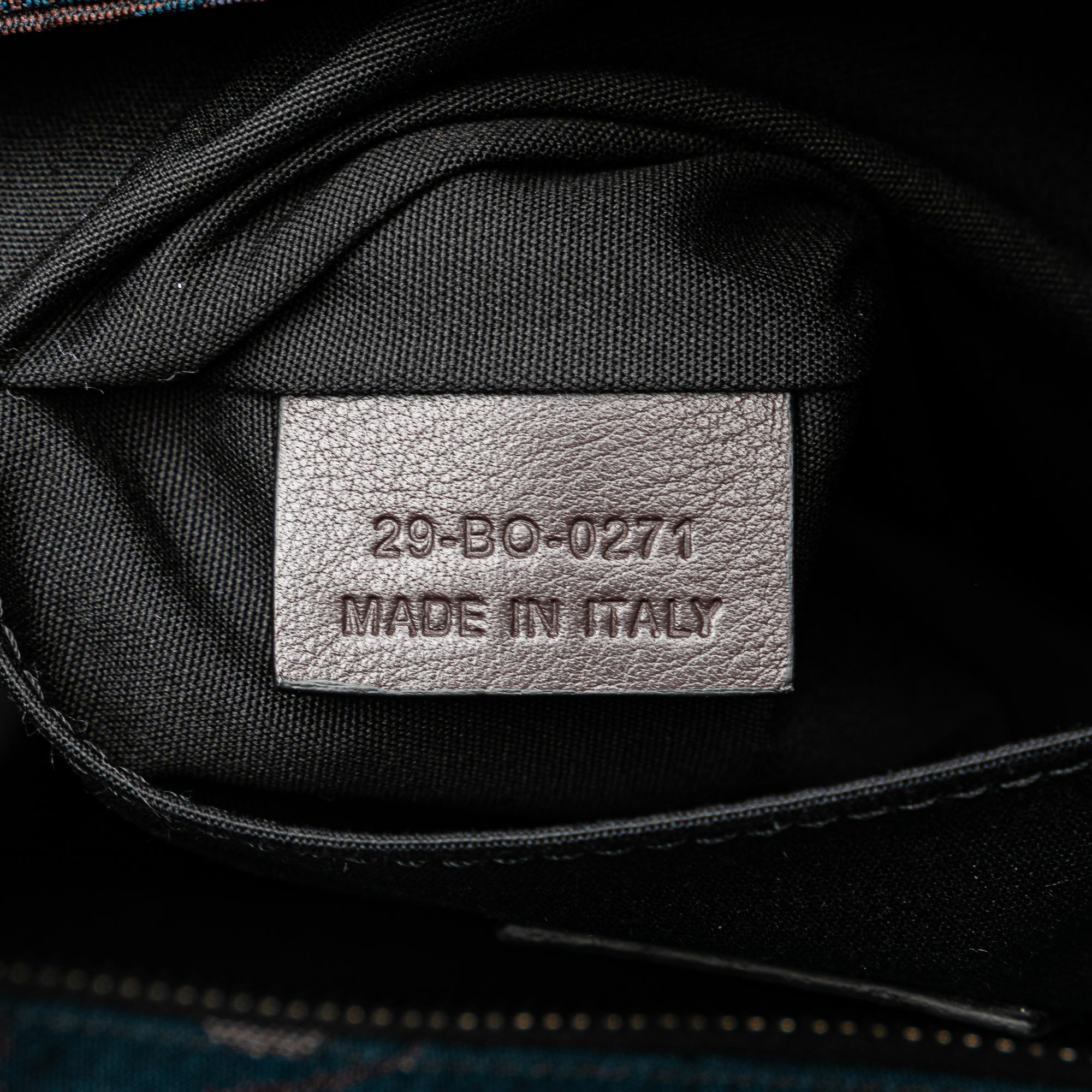 Dior Peter Doig Denim Camouflage Soft Saddle Bag