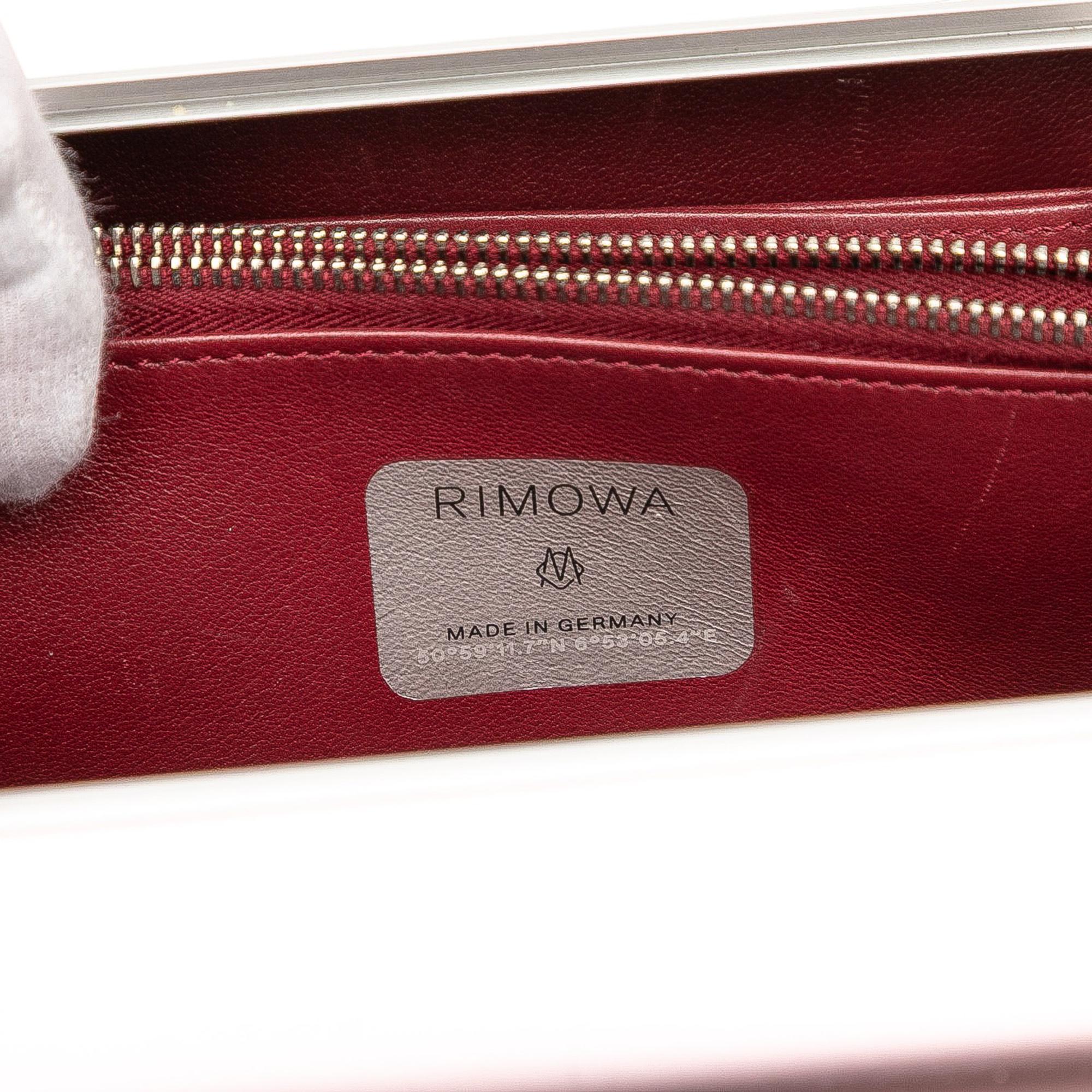 Dior Rimowa Aluminum Personal Clutch On Strap