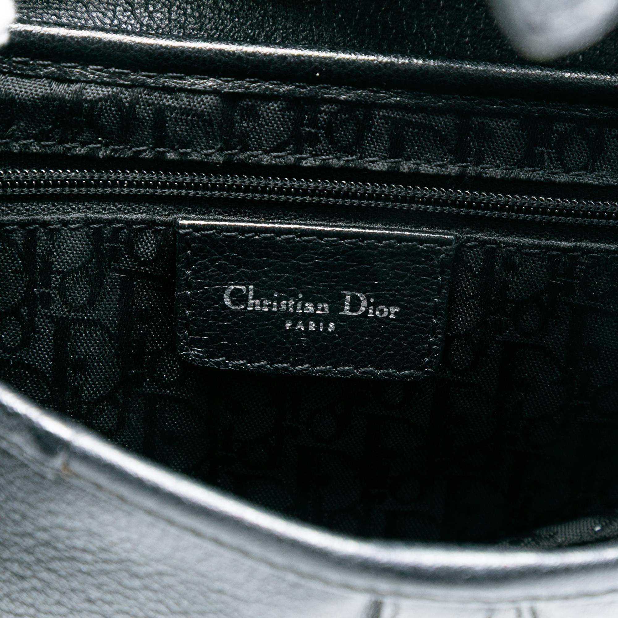 Dior Shiny Goatskin Saddle Bag