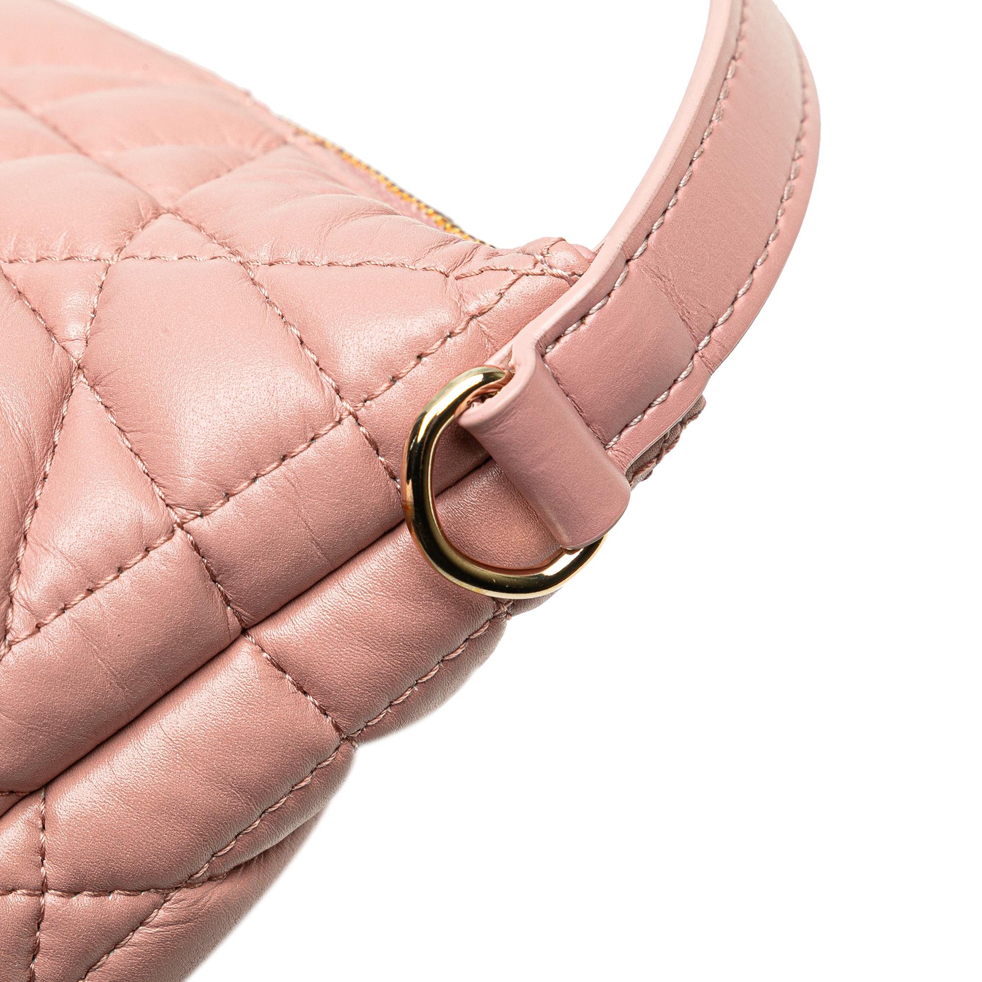Dior Small Calfskin Macrocannage Diortravel Nomad Pouch