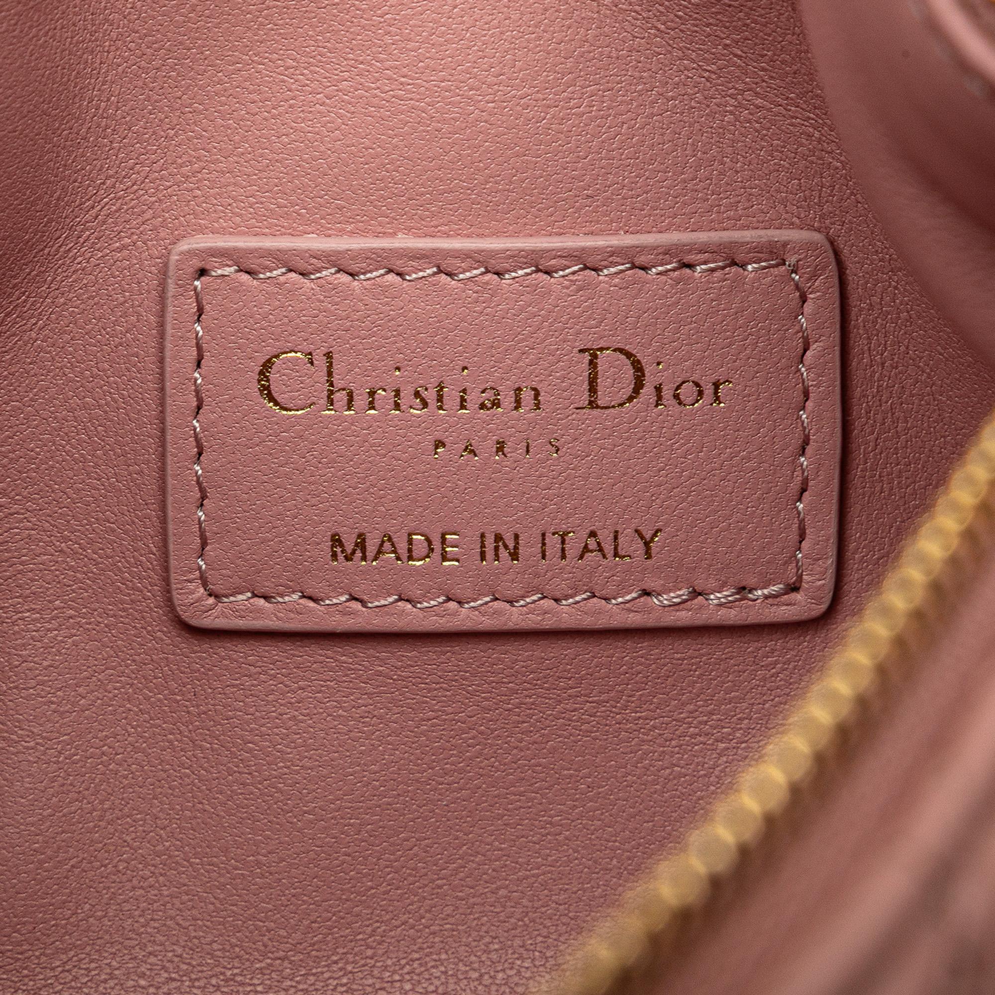 Dior Small Calfskin Macrocannage Diortravel Nomad Pouch