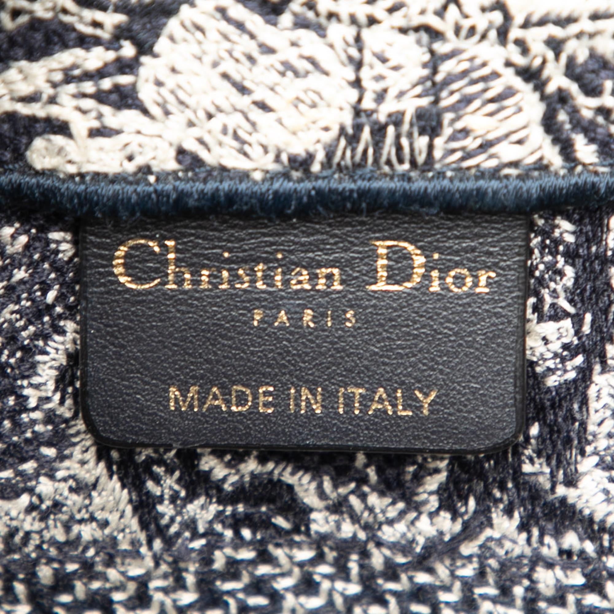 Dior Small Canvas Embroidered Reverse Dioriviera Toile De Jouy Book Tote