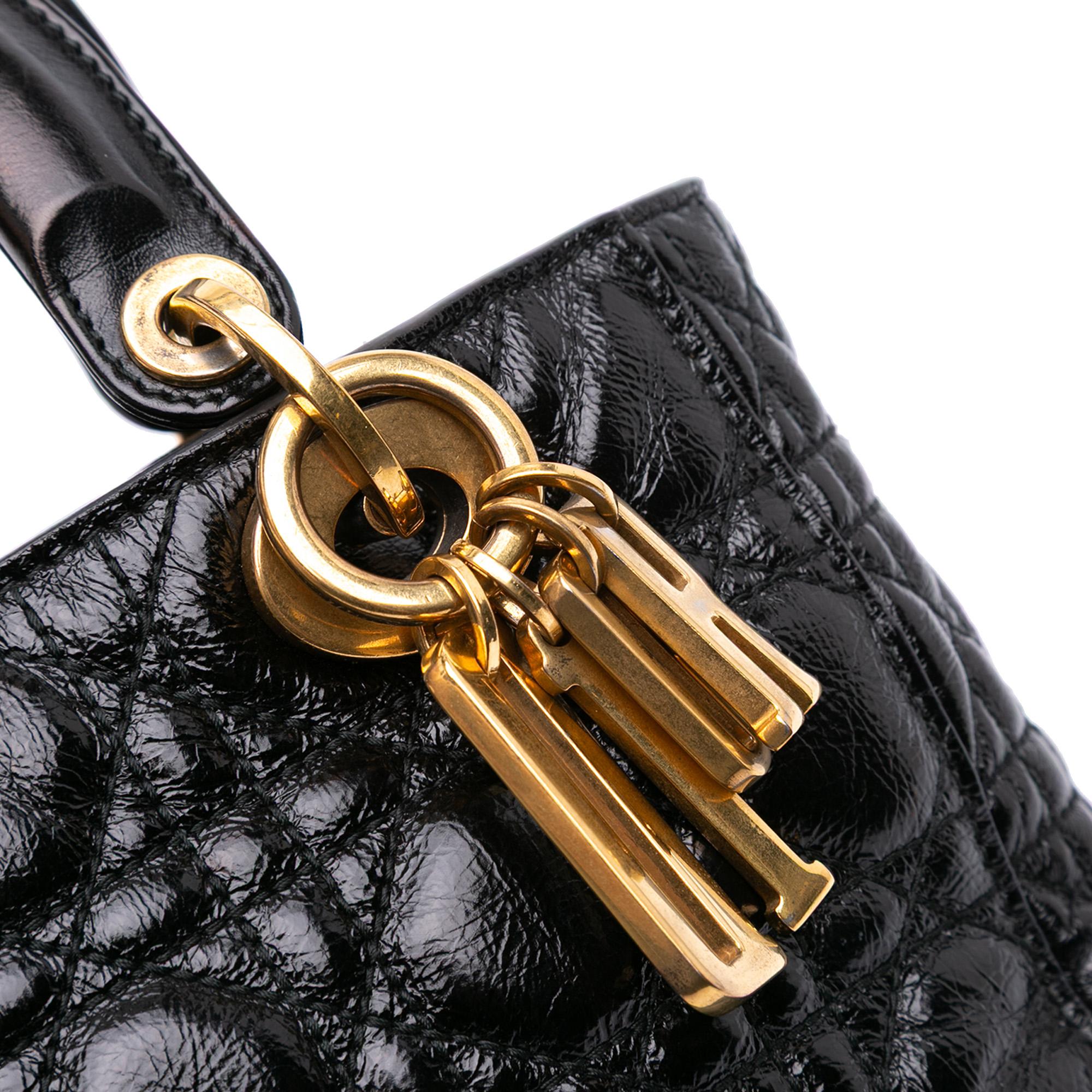 Dior Small Crinkled Patent Cannage My ABCDior Lady Dior