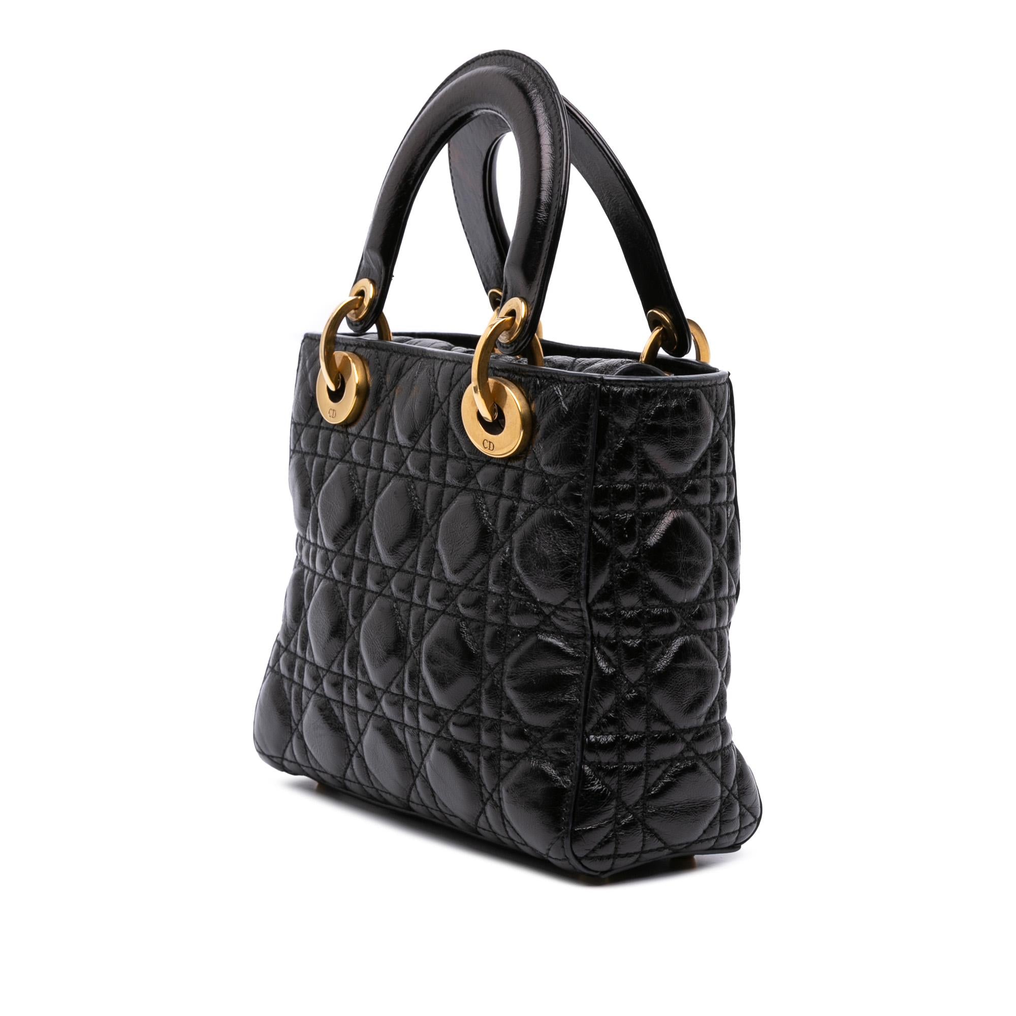 Dior Small Crinkled Patent Cannage My ABCDior Lady Dior
