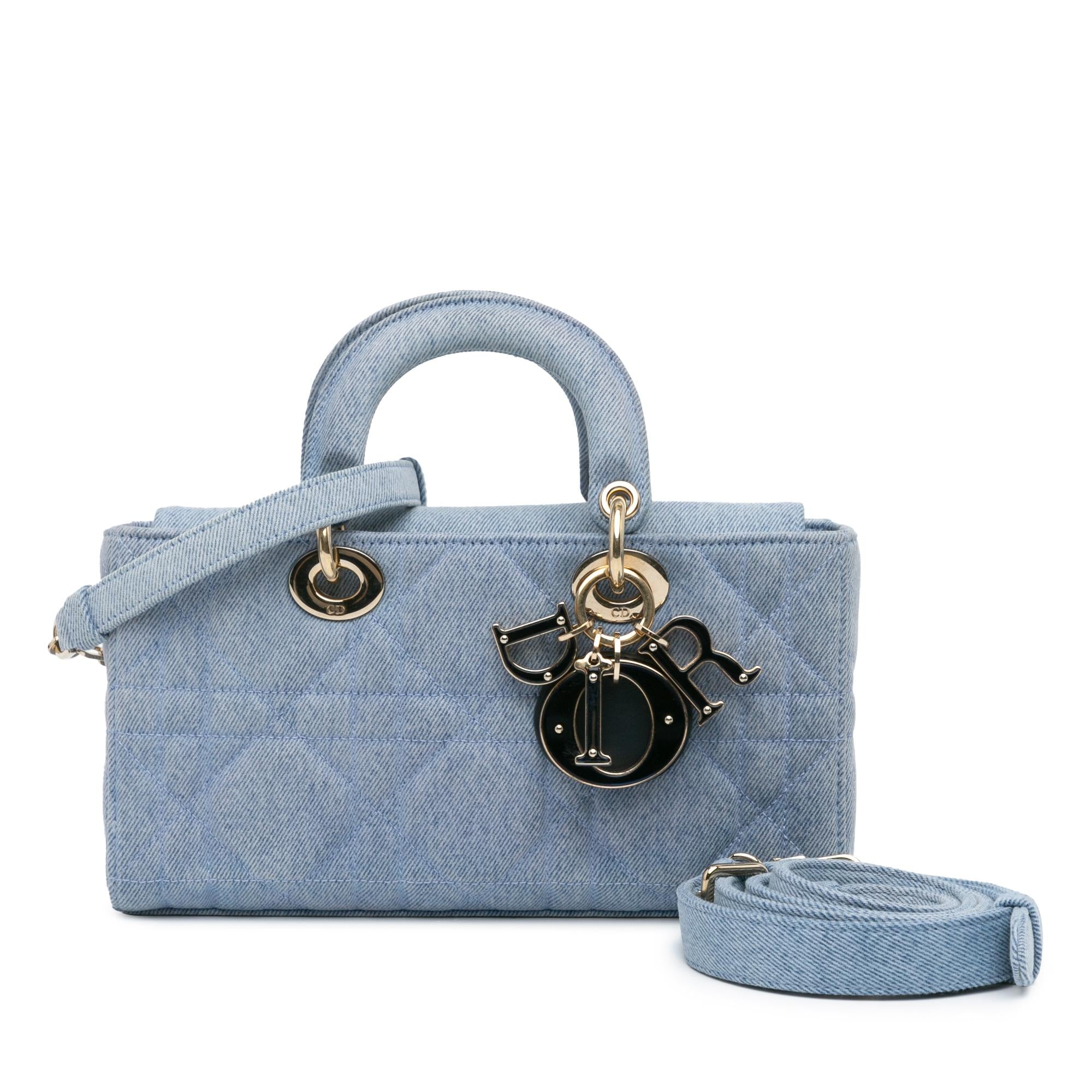 Dior Small Denim Macrocannage Lady D Joy