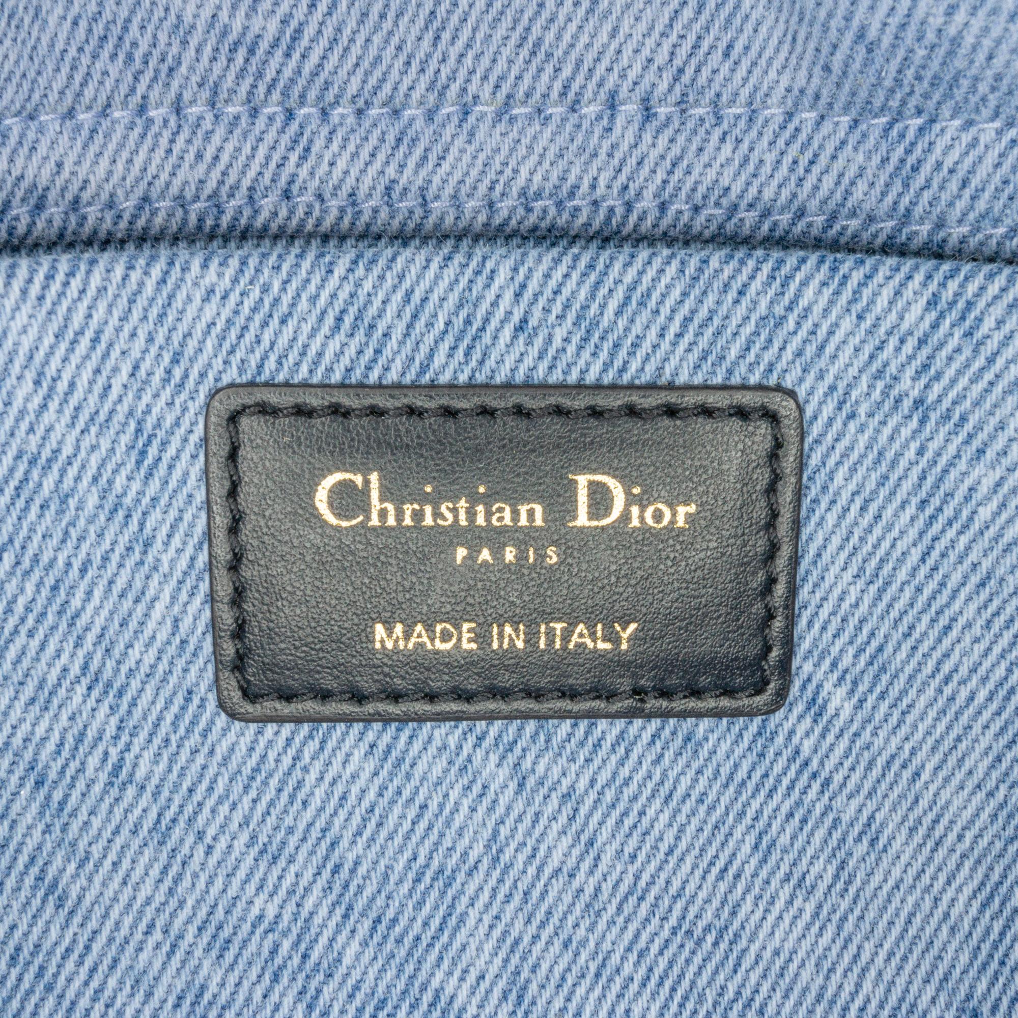Dior Small Denim Macrocannage Lady D Joy
