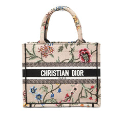 Dior Small Embroidered Canvas Petites Fleurs Book Tote
