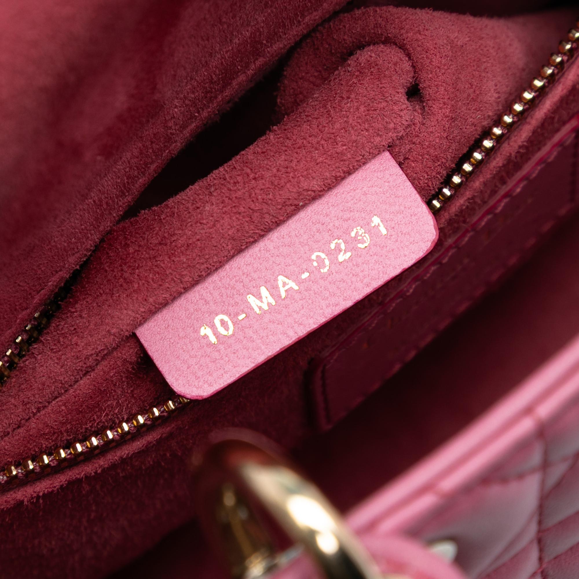 Dior Small Gradient Lambskin Cannage Lady Dior