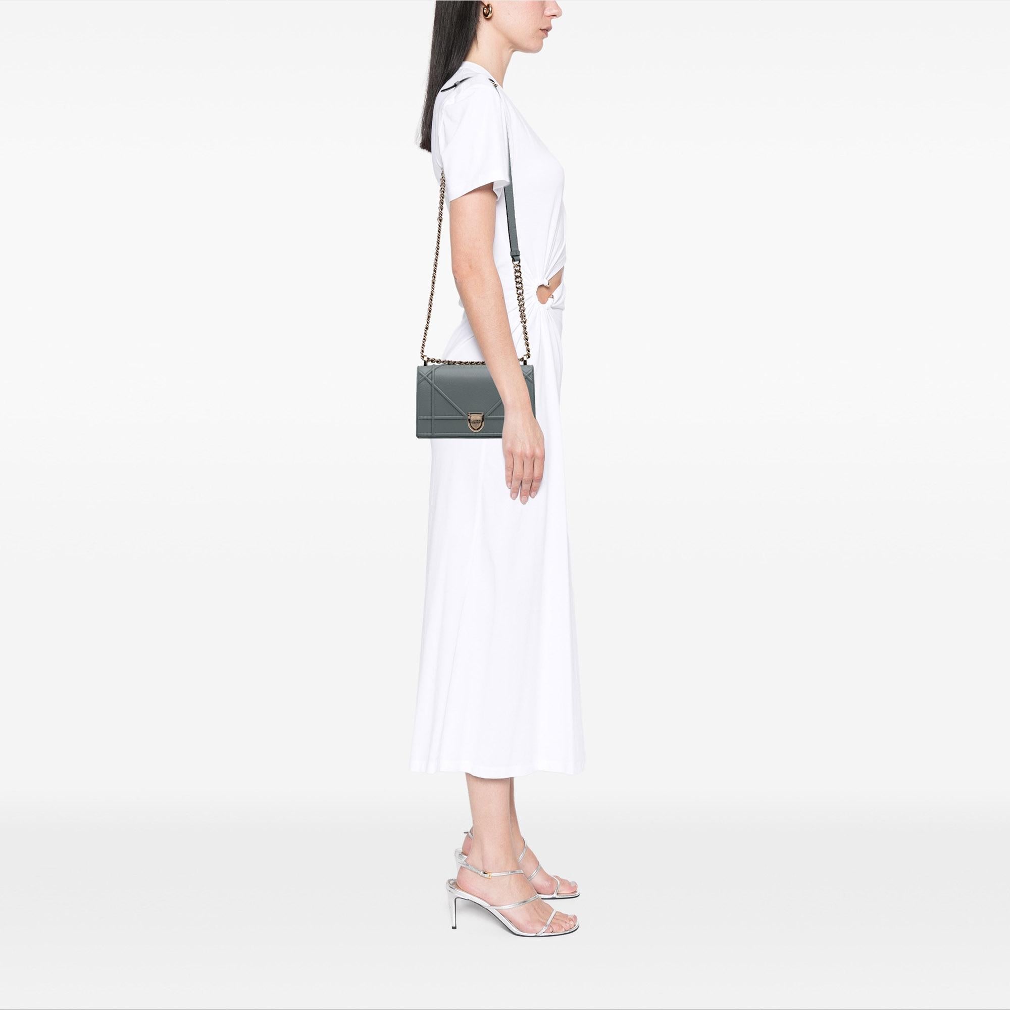 Dior Small Grained Calfskin Diorama Flap