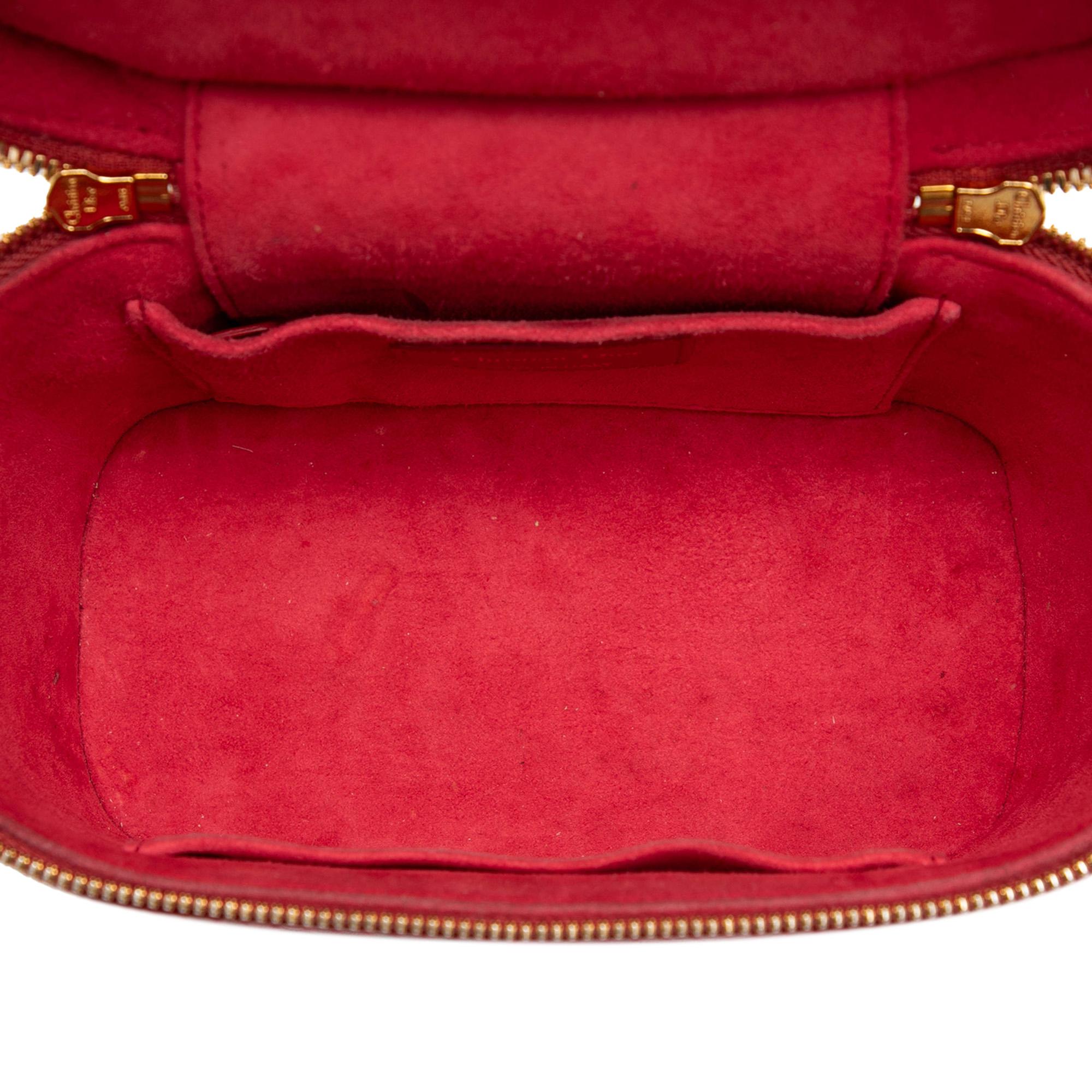 Dior Small Lambskin Cannage DiorTravel Vanity Case