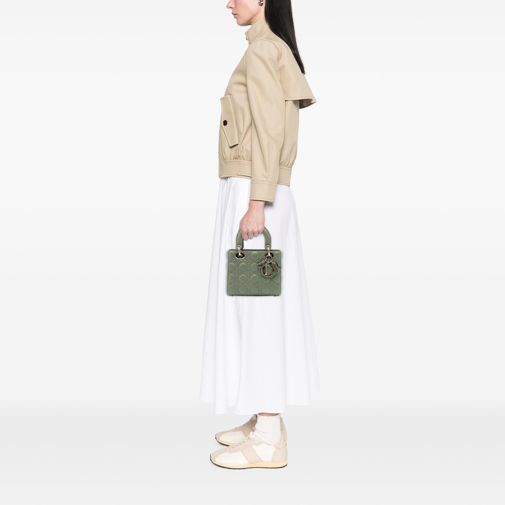 Dior Small Lambskin Cannage Lady Dior