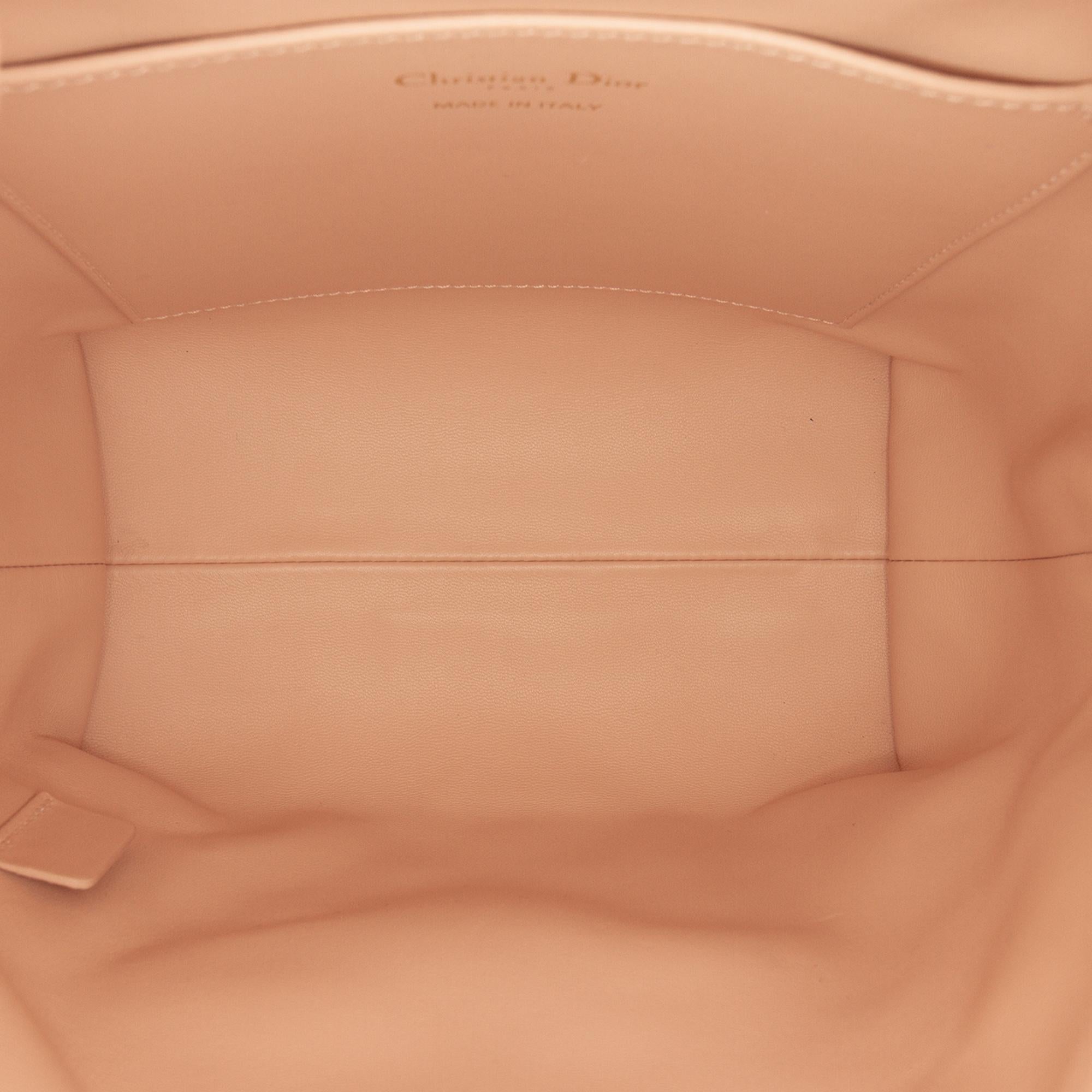 Dior Small Lambskin Macrocannage Caro Bucket Bag