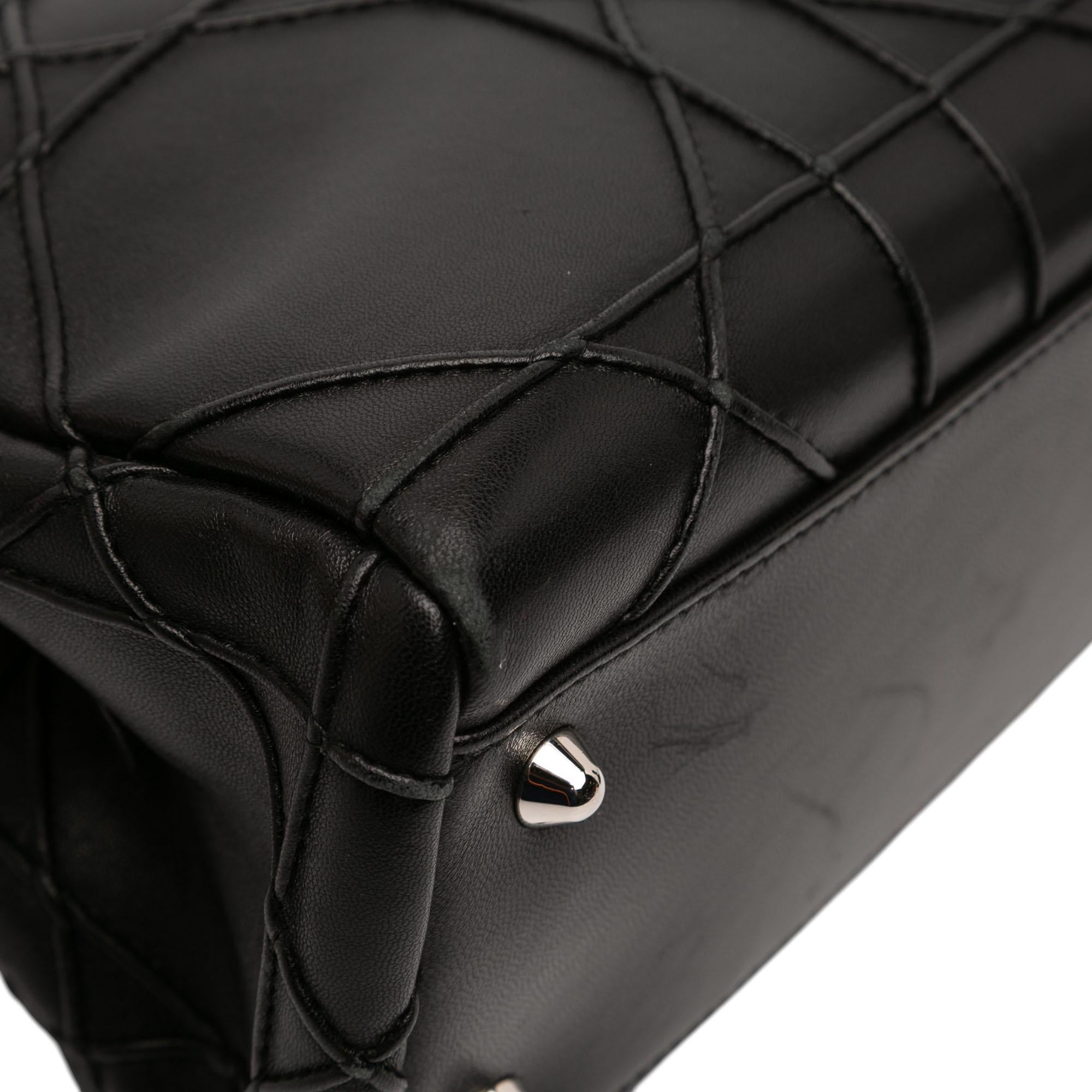 Dior Small Lambskin Macrocannage Lady Dior Soft Zipped Shopping Tote