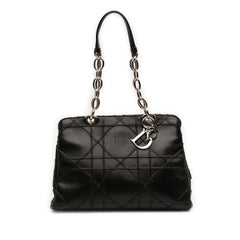 Dior Small Lambskin Macrocannage Lady Dior Soft Zipped Shopping Tote