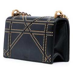 Dior Small Lambskin Studded Diorama Flap
