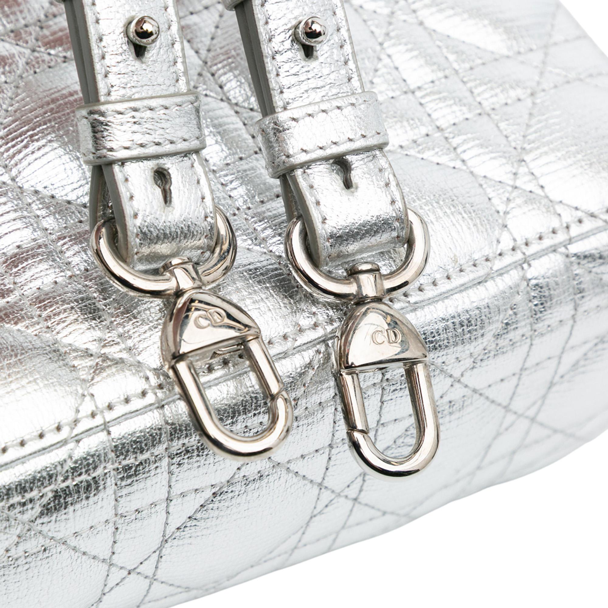 Dior Small Metallic Grained Calfskin Cannage My ABCDior Lady Dior