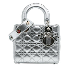 Dior Small Metallic Grained Calfskin Cannage My ABCDior Lady Dior