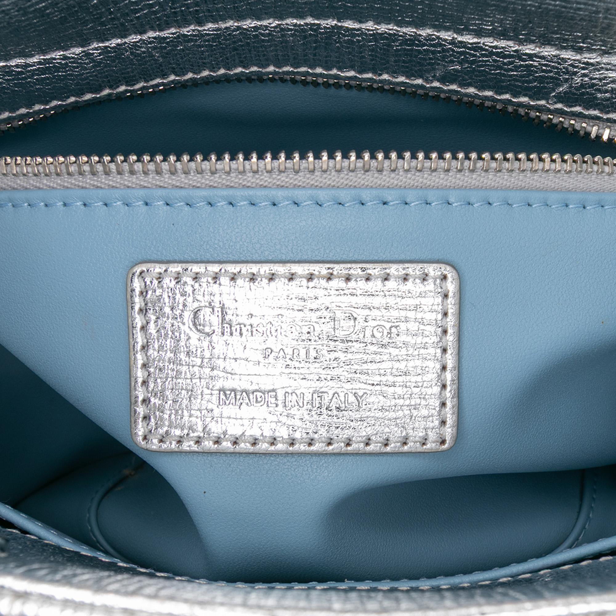 Dior Small Metallic Grained Calfskin Cannage My ABCDior Lady Dior