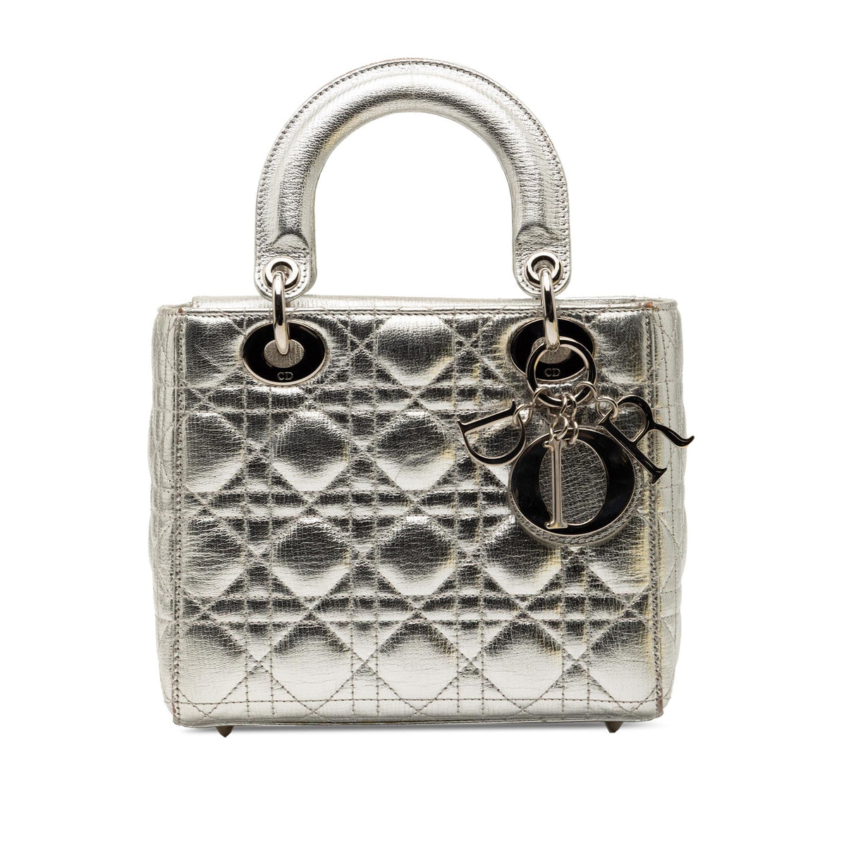 Dior Small Metallic Grained Calfskin Cannage My ABCDior Lady Dior