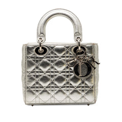 Dior Small Metallic Grained Calfskin Cannage My ABCDior Lady Dior