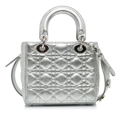 Dior Small Metallic Grained Calfskin Cannage My ABCDior Lady Dior