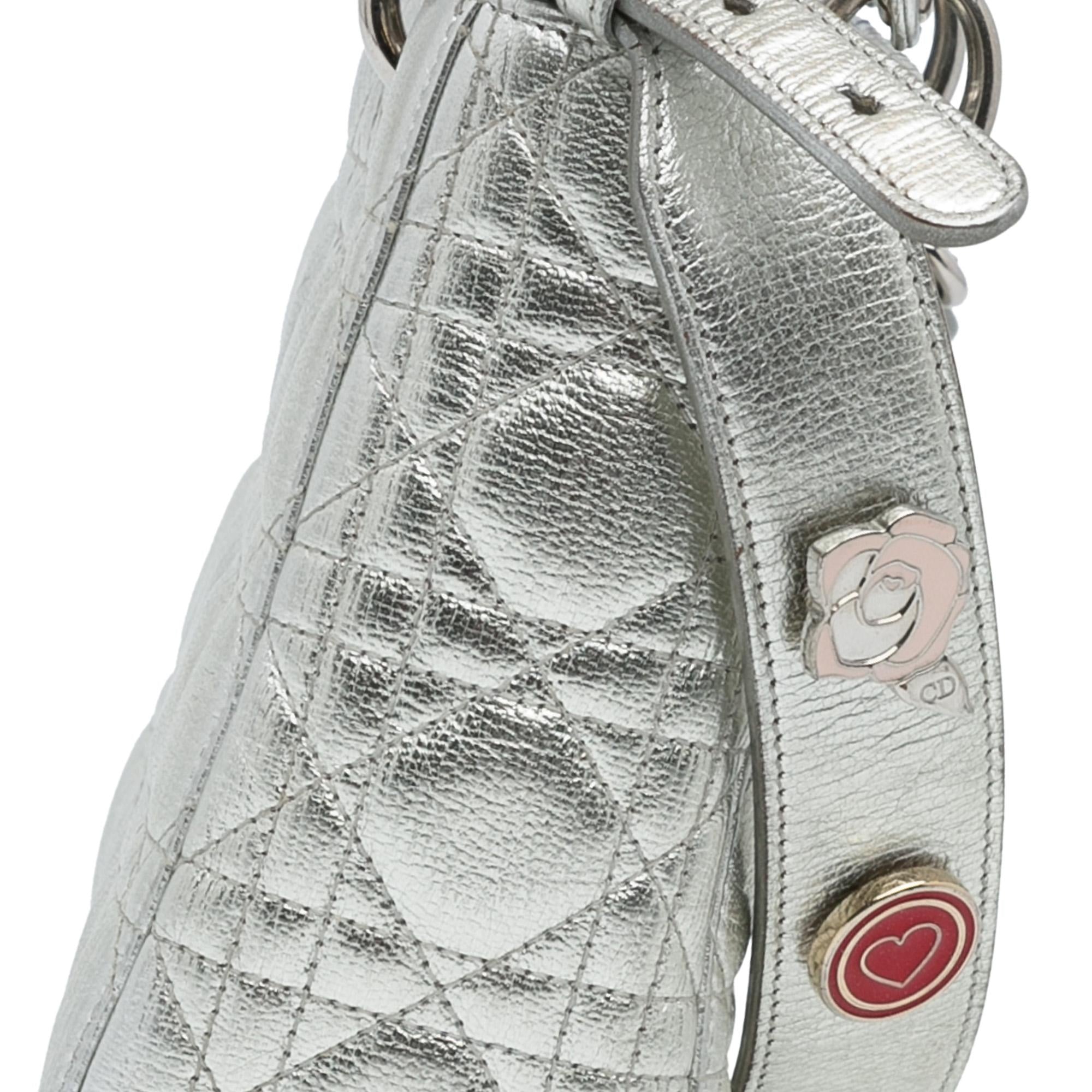 Dior Small Metallic Grained Calfskin Cannage My ABCDior Lady Dior