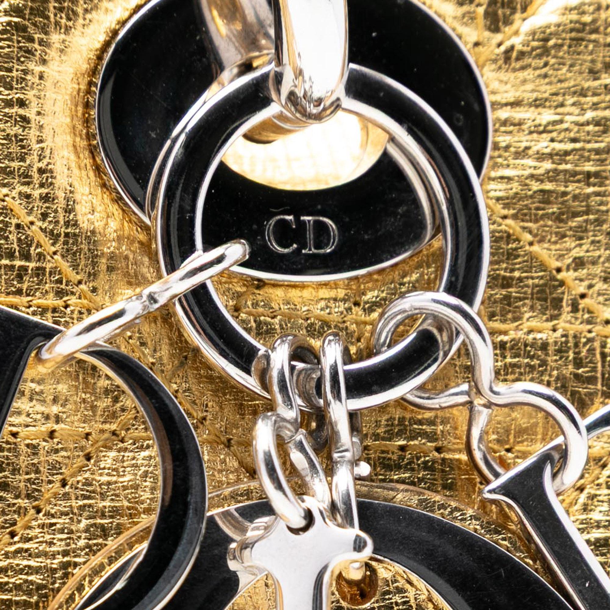 Dior Small Metallic Grained Calfskin Cannage My ABCDior Lady Dior