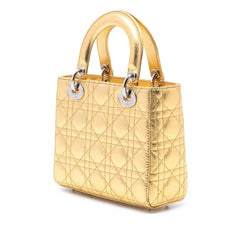 Dior Small Metallic Grained Calfskin Cannage My ABCDior Lady Dior
