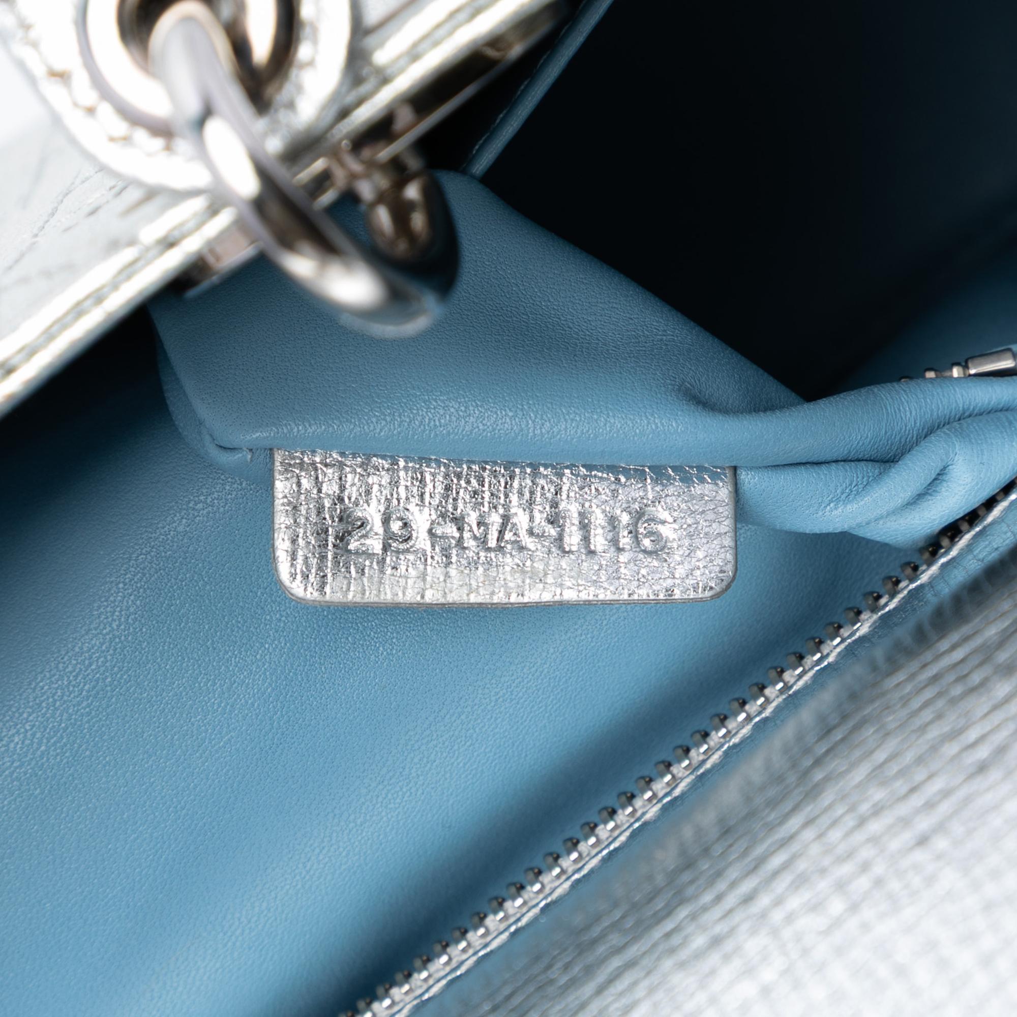 Dior Small Metallic Grained Calfskin Cannage My ABCDior Lady Dior