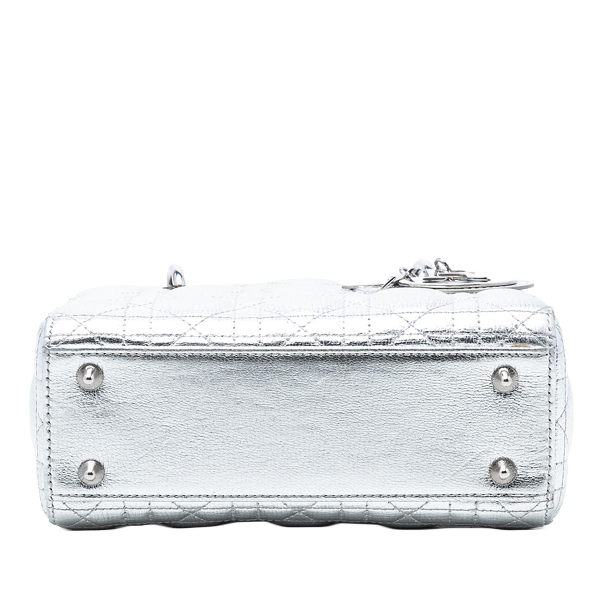 Dior Small Metallic Grained Calfskin Cannage My ABCDior Lady Dior