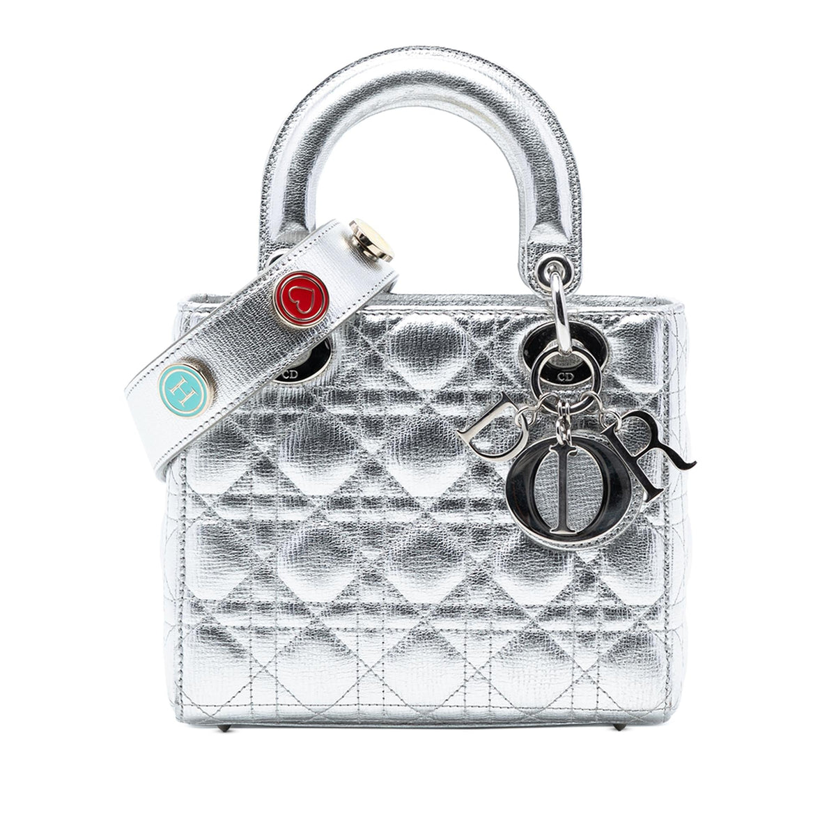Dior Small Metallic Grained Calfskin Cannage My ABCDior Lady Dior