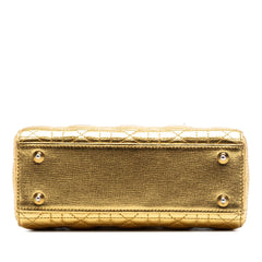 Dior Small Metallic Grained Calfskin Cannage My ABCDior Lady Dior