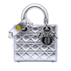 Dior Small Metallic Grained Calfskin Cannage My ABCDior Lady Dior