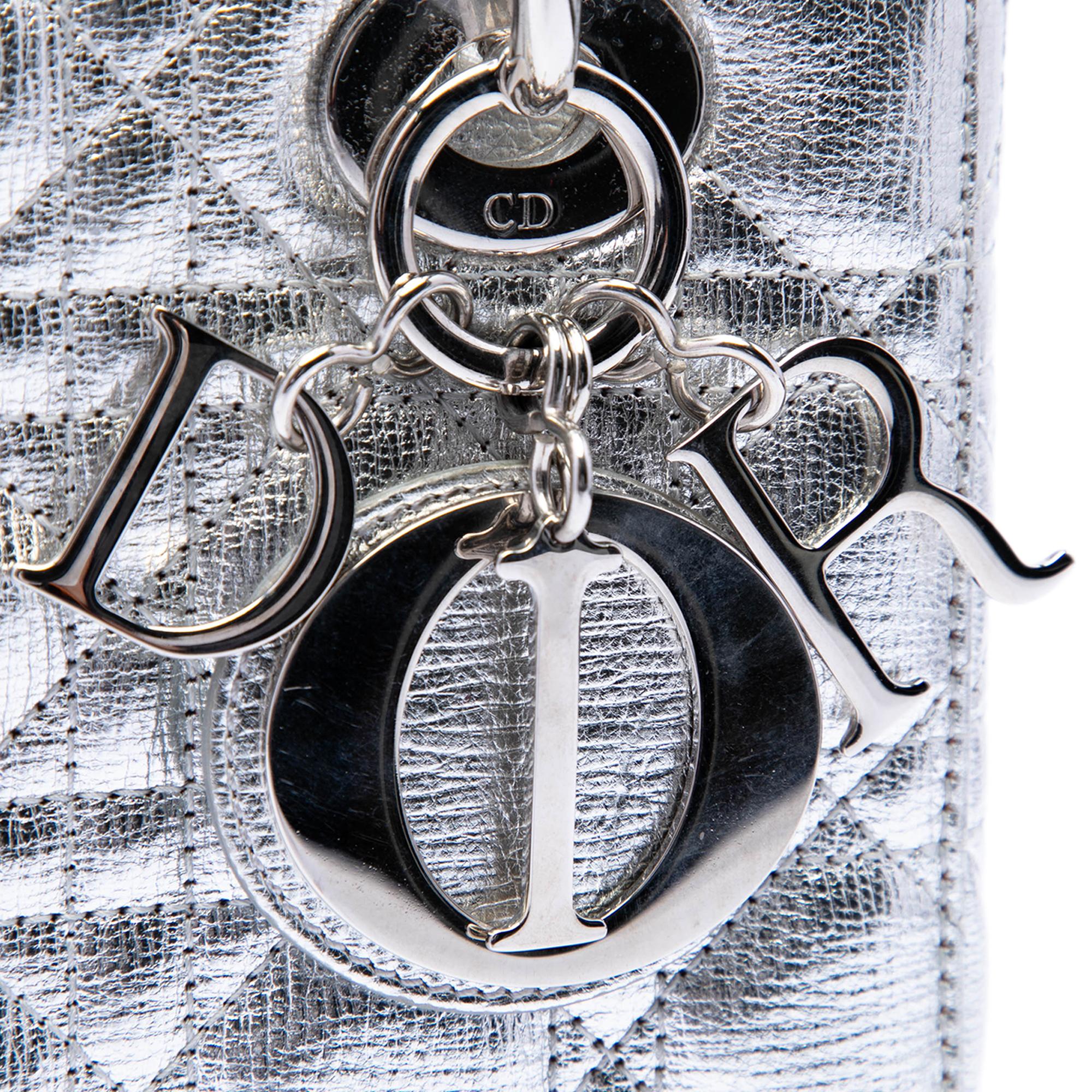 Dior Small Metallic Grained Calfskin Cannage My ABCDior Lady Dior